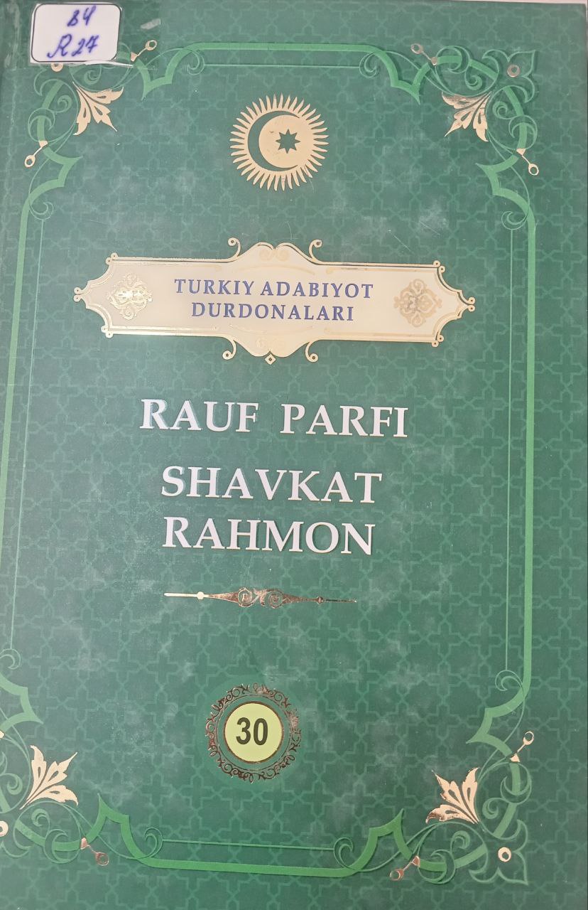 Turkiy adabiyot durdonalari Rauf Parfi Shavkat Rahmon 30