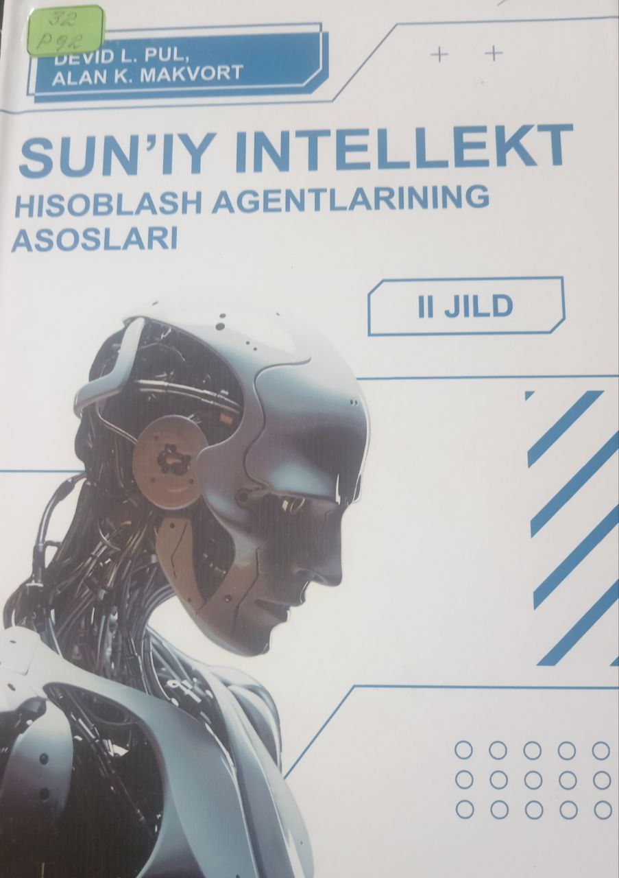 Sun'iy intellekt hisoblash agentlarining asoslari 2-qism