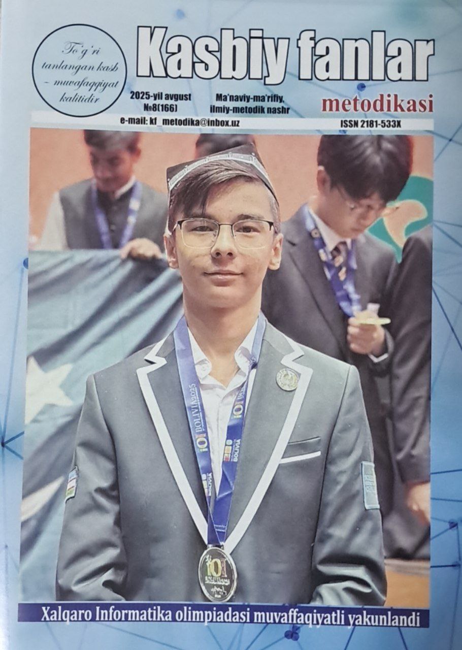 Kasbiy fanlar metodikasi № 8-2025