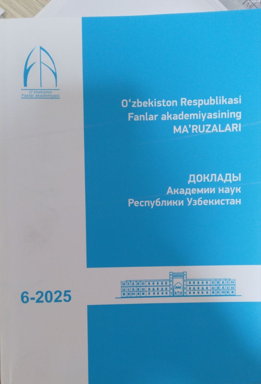 O`zbekiston Respublikasi Fanlar akademiyasining Ma`ruzalari