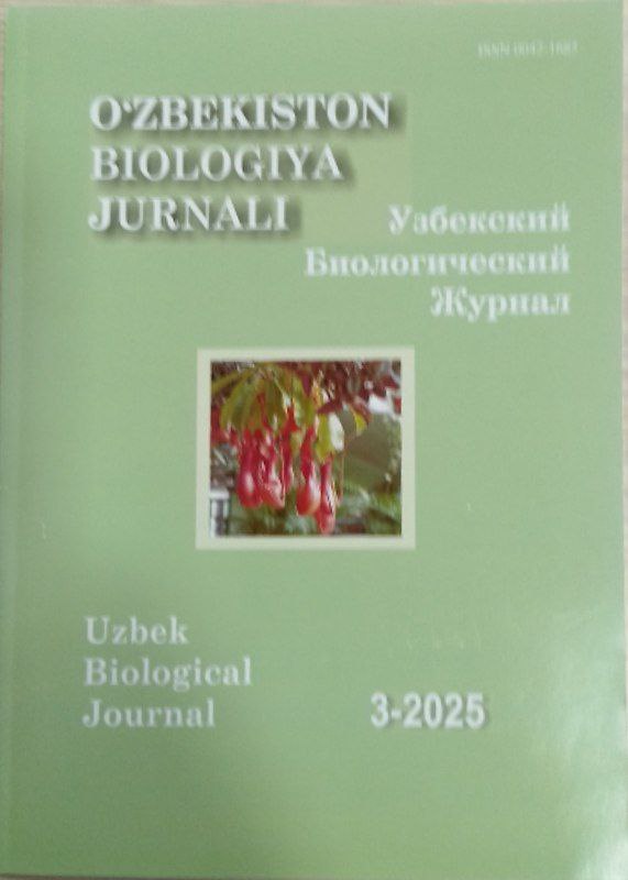 O'zbekiston biologiya jurnali № 3