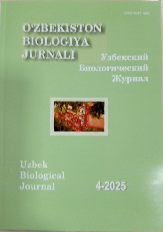 O'zbekiston biologiya jurnali № 4