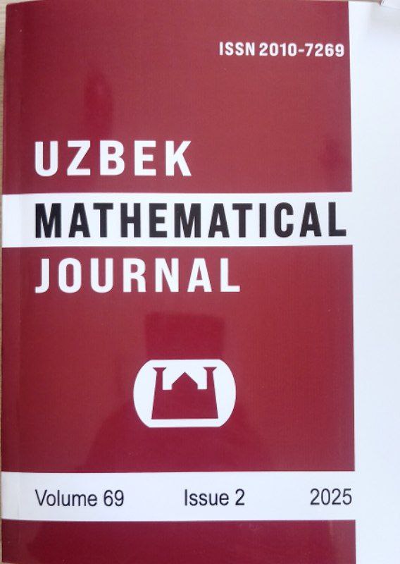 Uzbek Mathematical journal № 2