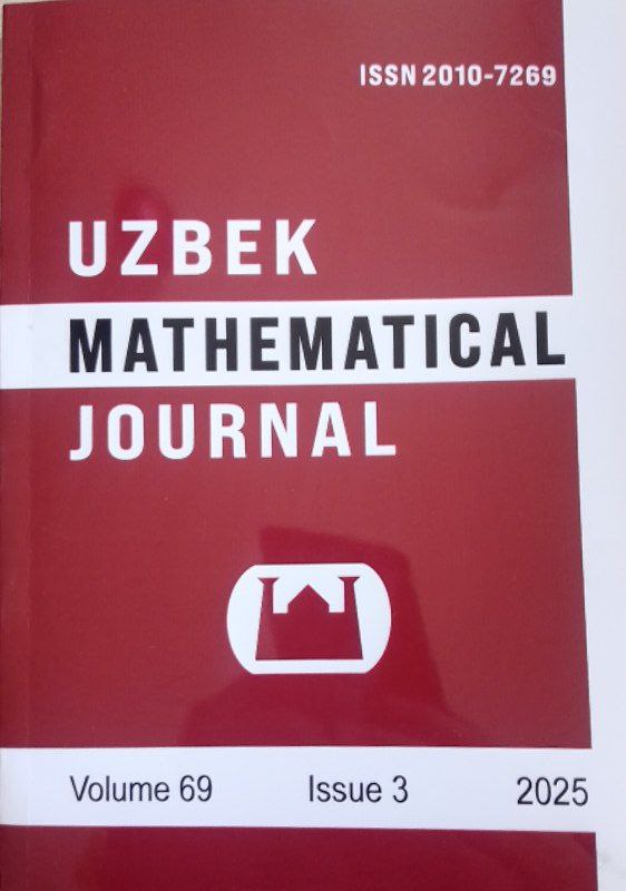 Uzbek Mathematical journal № 3