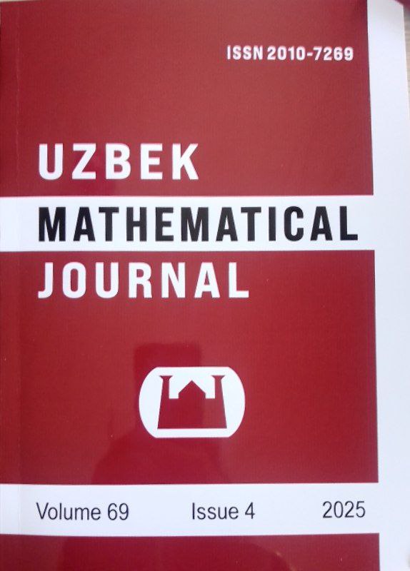 Uzbek Mathematical journal № 4